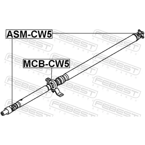 Kĺb pozdĺžneho hriadeľa FEBEST ASM-CW5 - obr. 1