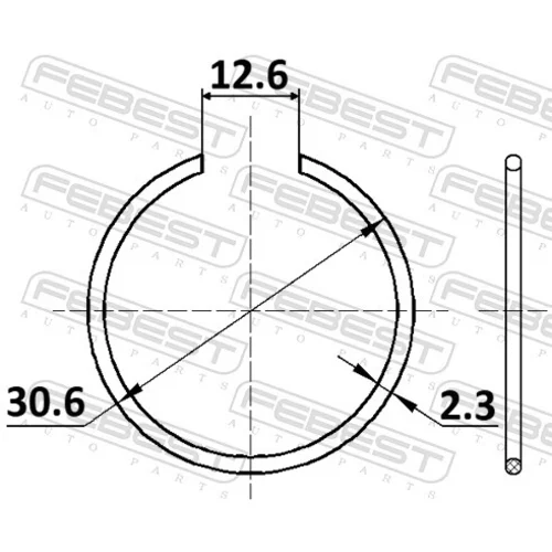 Manžeta hnacieho hriadeľa - montážna sada FEBEST CC-1-30X2 - obr. 1