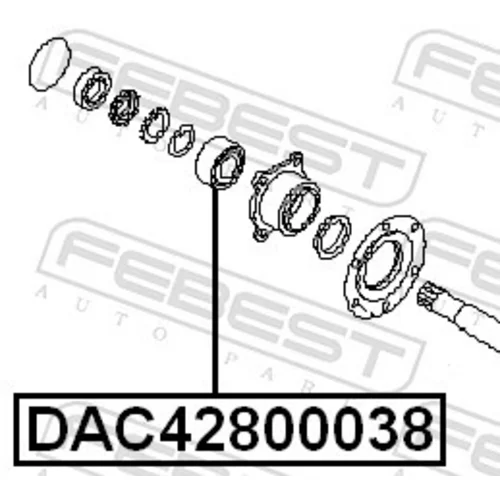 Ložisko kolesa DAC42800038 /FEBEST/ - obr. 1