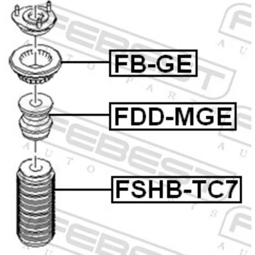 Doraz odpruženia FEBEST FDD-MGE - obr. 1