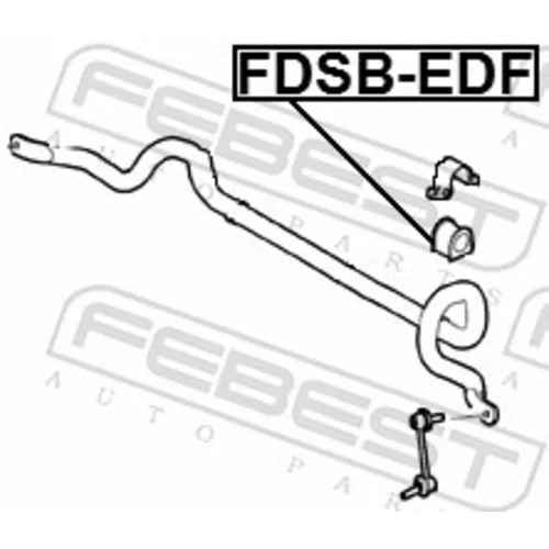 Uloženie priečneho stabilizátora FEBEST FDSB-EDF - obr. 1