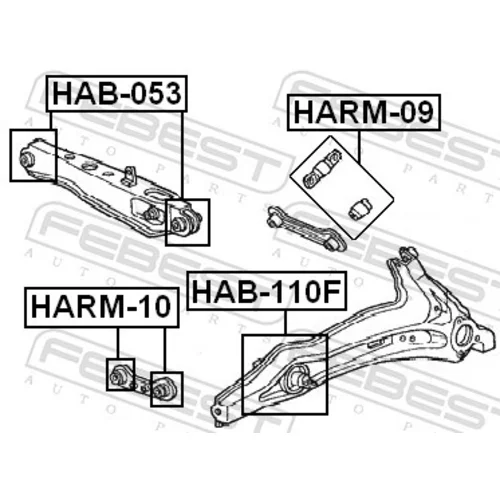 Uloženie riadenia FEBEST HAB-110F - obr. 1