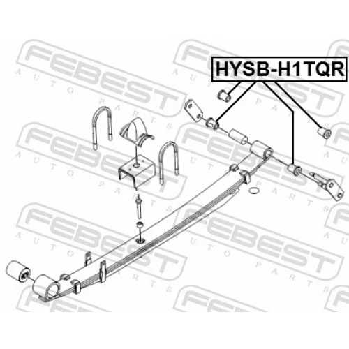 Ložiskové puzdro listovej pružiny FEBEST HYSB-H1TQR - obr. 1