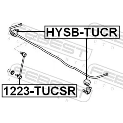 Uloženie priečneho stabilizátora HYSB-TUCR /FEBEST/ - obr. 1