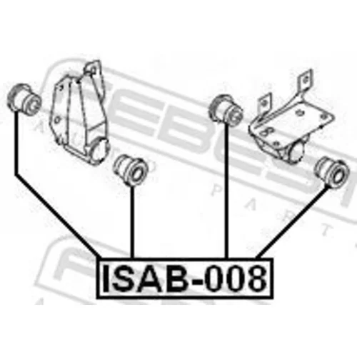 Uloženie riadenia FEBEST ISAB-008 - obr. 1