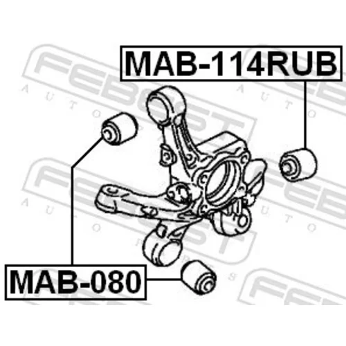 Uloženie riadenia FEBEST MAB-114RUB - obr. 1