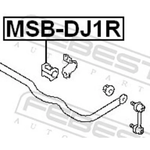 Uloženie priečneho stabilizátora FEBEST MSB-DJ1R - obr. 1