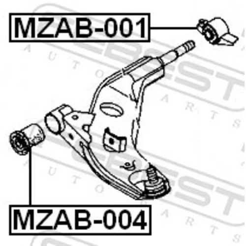 Uloženie riadenia FEBEST MZAB-001 - obr. 1