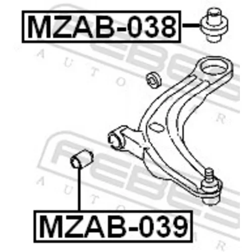 Uloženie riadenia FEBEST MZAB-039 - obr. 1