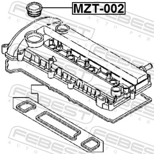 Tesnenie uzáveru plniaceho otvoru oleja FEBEST MZT-002 - obr. 1