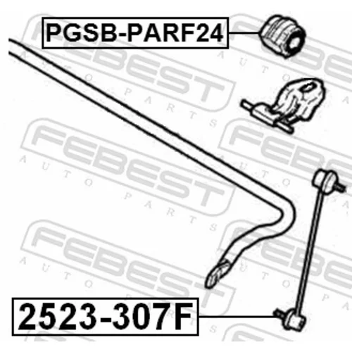 Uloženie priečneho stabilizátora FEBEST PGSB-PARF24 - obr. 1