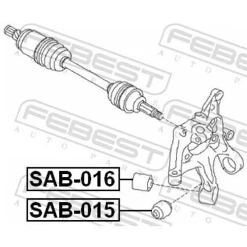 Uloženie riadenia FEBEST SAB-016 - obr. 1