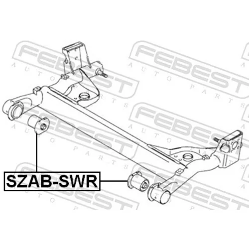 Uloženie tela nápravy SZAB-SWR /FEBEST/ - obr. 1