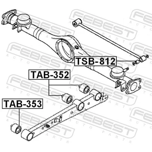 Uloženie riadenia FEBEST TAB-353 - obr. 1