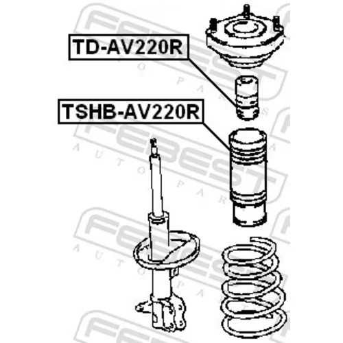 Doraz odpruženia FEBEST TD-AV220R - obr. 1