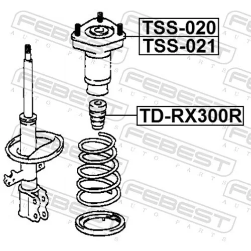 Doraz odpruženia FEBEST TD-RX300R - obr. 1