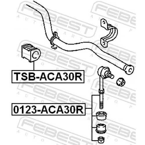 Uloženie priečneho stabilizátora FEBEST TSB-ACA30R - obr. 1