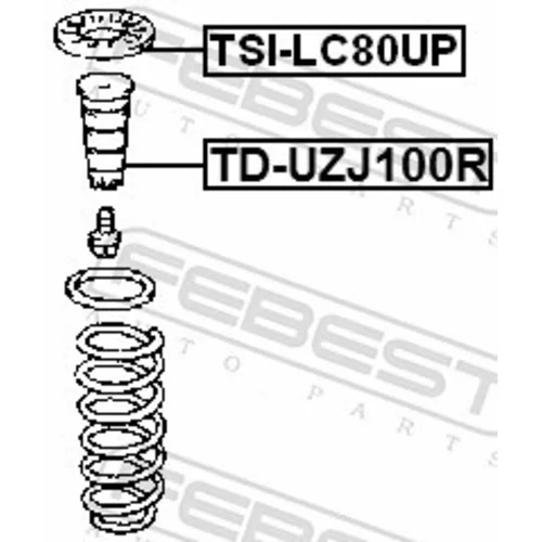 Tanier pružiny FEBEST TSI-LC80UP - obr. 1