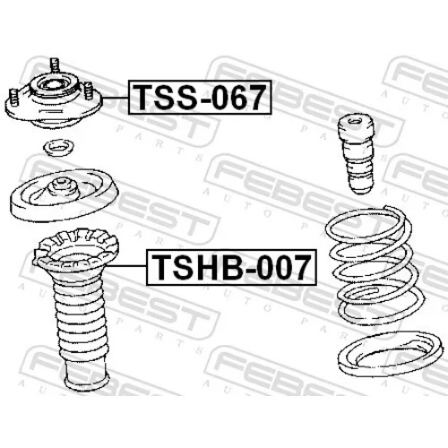 Ložisko pružnej vzpery FEBEST TSS-067 - obr. 1