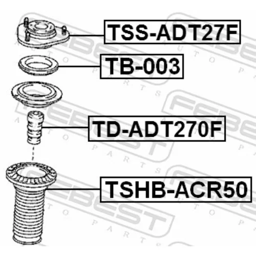 Ložisko pružnej vzpery FEBEST TSS-ADT27F - obr. 1
