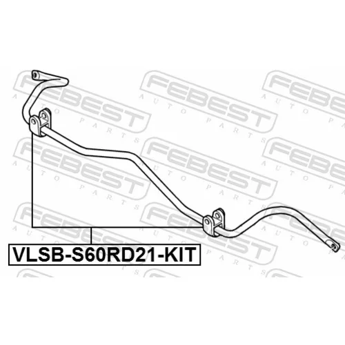 Opravná sada uloženia stabilizátora VLSB-S60RD21-KIT /FEBEST/ - obr. 1