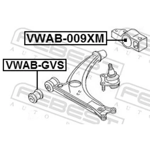 Uloženie riadenia FEBEST VWAB-009XM - obr. 1