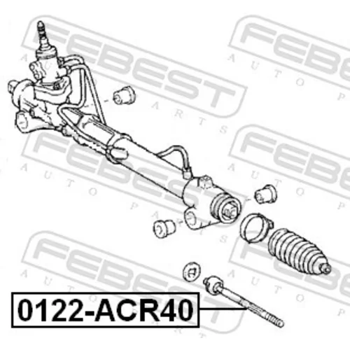 Axiálny čap tiahla riadenia FEBEST 0122-ACR40 - obr. 1