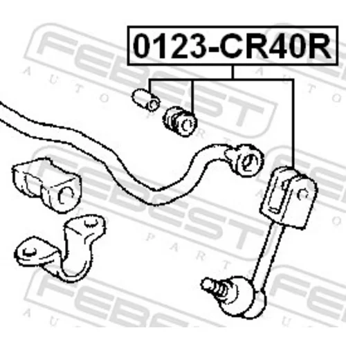 Tyč/Vzpera stabilizátora FEBEST 0123-CR40R - obr. 1