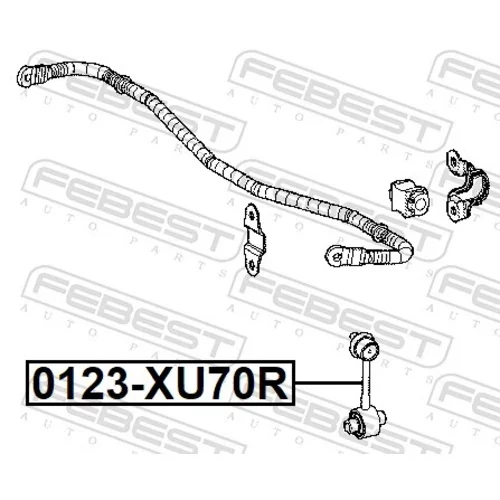 Tyč/Vzpera stabilizátora FEBEST 0123-XU70R - obr. 1