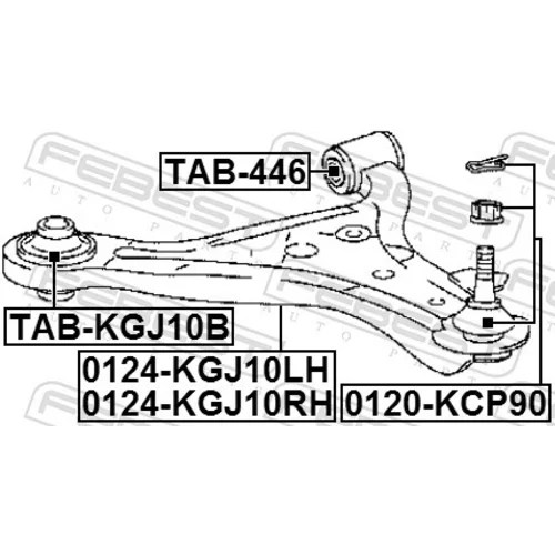 Rameno zavesenia kolies FEBEST 0124-KGJ10LH - obr. 1