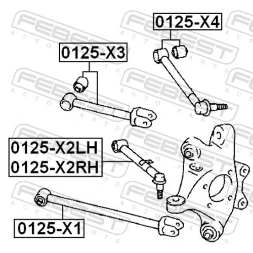 Rameno zavesenia kolies FEBEST 0125-X2RH - obr. 1