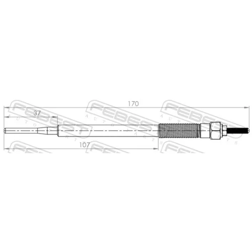 Žeraviaca sviečka FEBEST 01642-001 - obr. 1