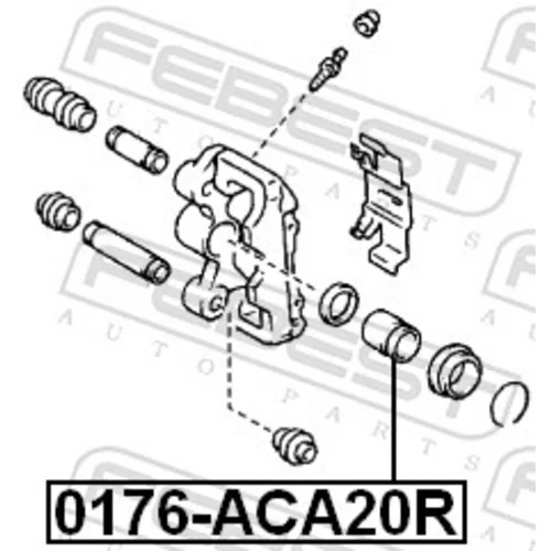 Piest brzdového strmeňa FEBEST 0176-ACA20R - obr. 1