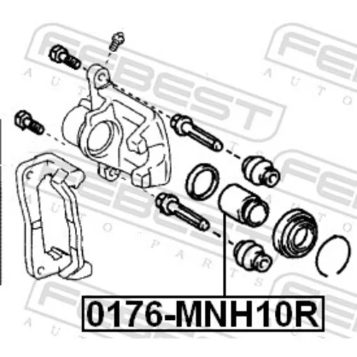 Piest brzdového strmeňa FEBEST 0176-MNH10R - obr. 1