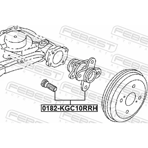 Náboj kolesa 0182-KGC10RRH /FEBEST/ - obr. 1