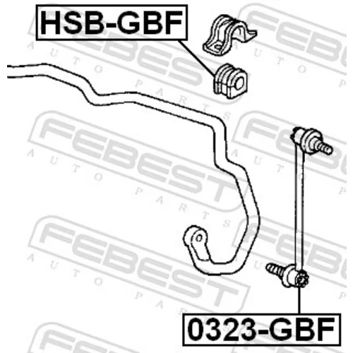 Tyč/Vzpera stabilizátora FEBEST 0323-GBF - obr. 1