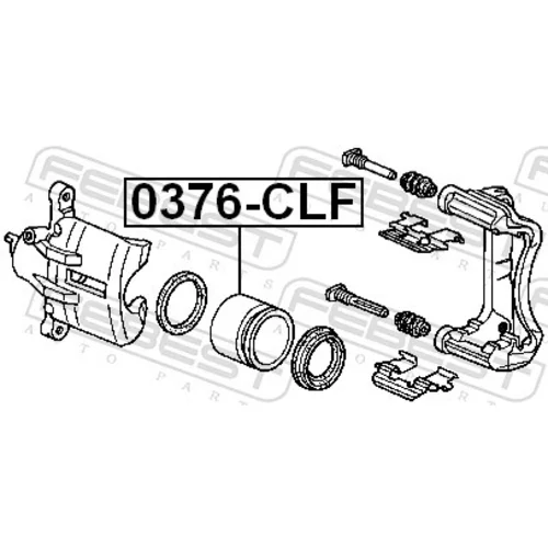 Piest brzdového strmeňa FEBEST 0376-CLF - obr. 1