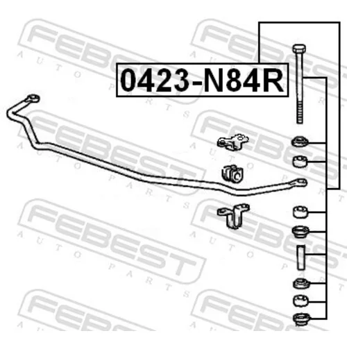 Tyč/Vzpera stabilizátora FEBEST 0423-N84R - obr. 1