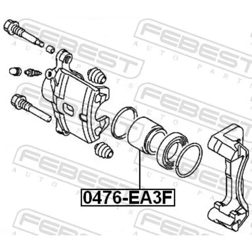 Piest brzdového strmeňa FEBEST 0476-EA3F - obr. 1