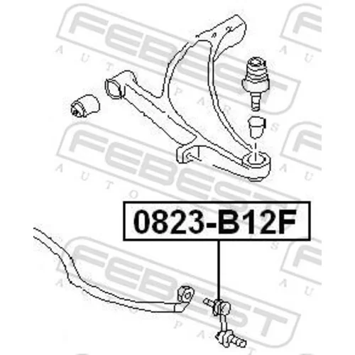 Tyč/Vzpera stabilizátora FEBEST 0823-B12F - obr. 1