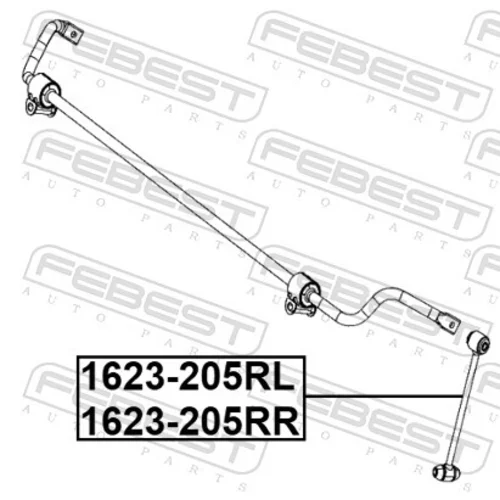 Tyč/Vzpera stabilizátora FEBEST 1623-205RL - obr. 1