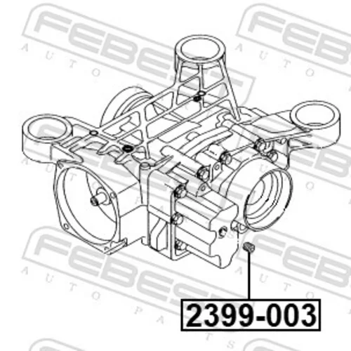 Skrutka olejovej vane FEBEST 2399-003 - obr. 1