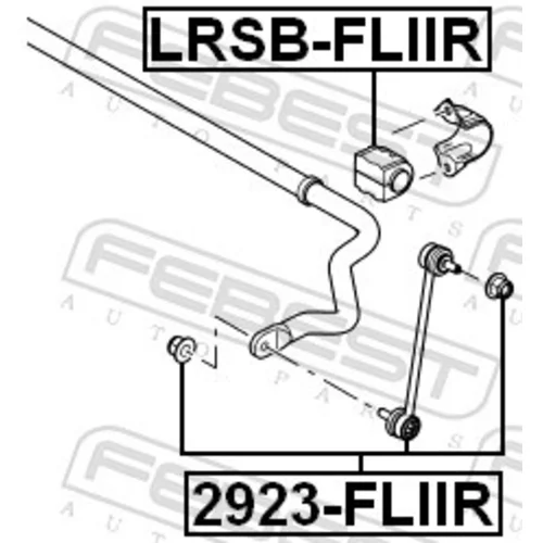 Tyč/Vzpera stabilizátora FEBEST 2923-FLIIR - obr. 1