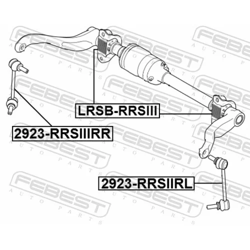 Tyč/Vzpera stabilizátora FEBEST 2923-RRSIIIRL - obr. 1