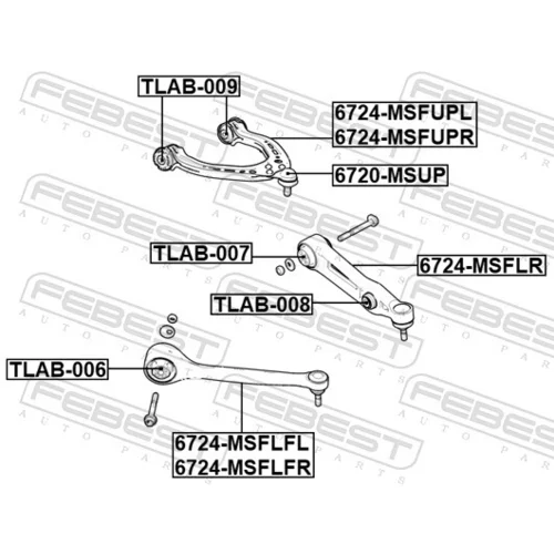 Rameno zavesenia kolies 6724-MSFLFR /FEBEST/ - obr. 1