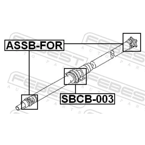 Kĺb pozdĺžneho hriadeľa FEBEST ASSB-FOR - obr. 1