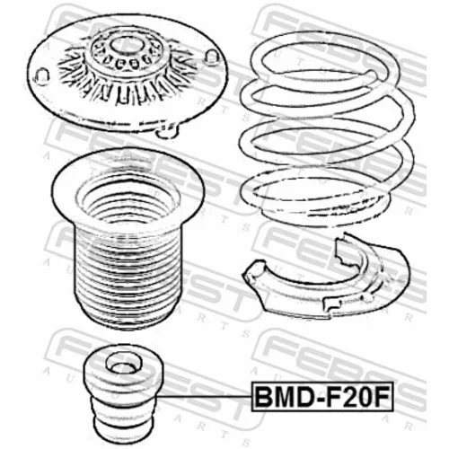 Doraz odpruženia FEBEST BMD-F20F - obr. 1