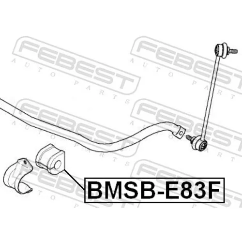 Uloženie priečneho stabilizátora FEBEST BMSB-E83F - obr. 1