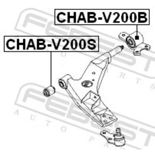 Uloženie riadenia FEBEST CHAB-V200S - obr. 1