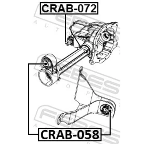 Uloženie, diferenciál FEBEST CRAB-058 - obr. 1